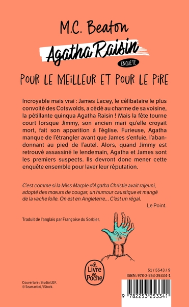Pour le meilleur et pour le pire (Agatha Raisin enquête, Tome 5) (9782253253341-back-cover)