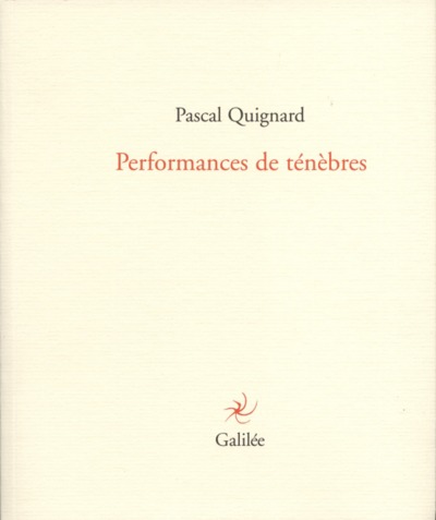 PERFORMANCES DE TÉNÈBRES (9782718609478-front-cover)