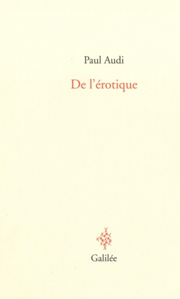 DE L'ÉROTIQUE (9782718609751-front-cover)