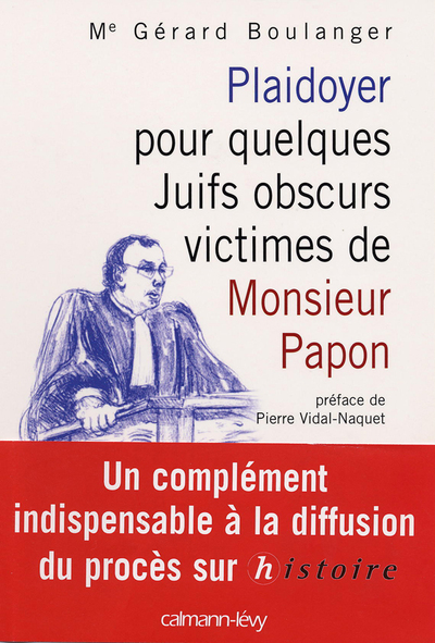 PLAIDOYER POUR QUELQUES JUIFS OBSCURS..., Préface de Pierre Vidal-Naquet (9782702135518-front-cover)
