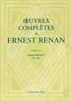 Oeuvres complètes de Ernest Renan - tome X, Correspondance 1845-1892 (9782702110652-front-cover)
