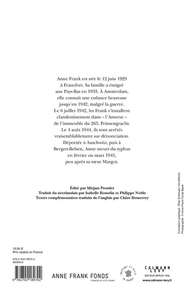 Journal (Nouvelle édition 2023) (9782702189702-back-cover)