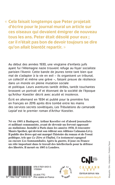 Les Tribulations du camarade Lepiaf (9782702194515-back-cover)