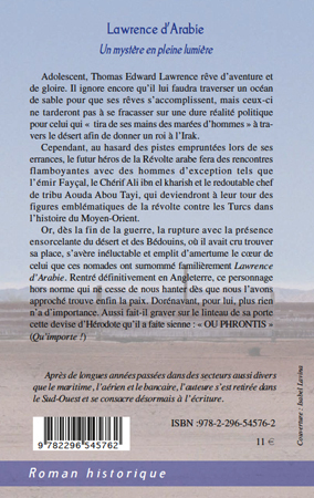 LAWRENCE D'ARABIE UN MYSTERE EN PLEINE LUMIERE (9782296545762-back-cover)