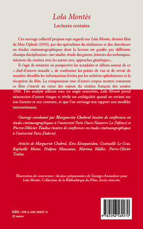 Lola Montès, Lectures croisées (9782296569270-back-cover)