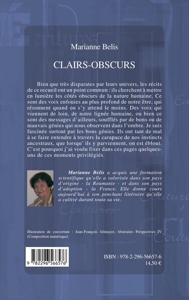 Clairs - Obscurs, Nouvelles (9782296566576-back-cover)