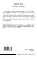 Simone Weil, Introduction et choix de textes (9782296568655-back-cover)