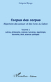 Corpus des corpus (volume 1), Répertoire des auteurs et des livres du Gabon - Lettres, philosophie, sciences humaines, égyptolog (9782296541085-front-cover)