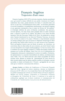 François Augiéras, Trajectoire d'une ronce (9782296552241-back-cover)
