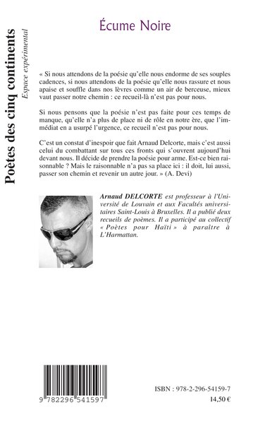 Ecume noire (9782296541597-back-cover)