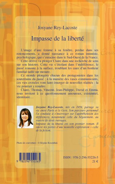 IMPASSE DE LA LIBERTE ROMAN (9782296552265-back-cover)