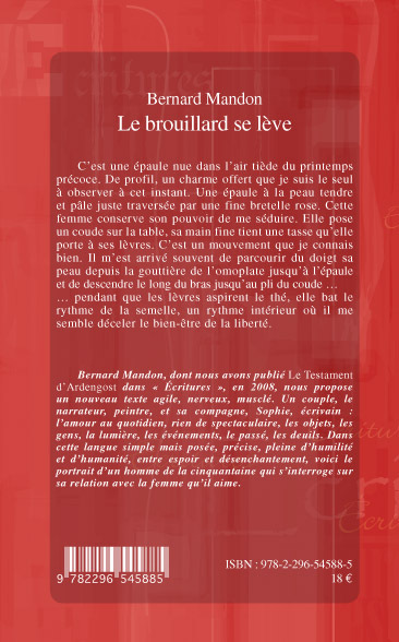 le BROUILLARD SE LEVE (9782296545885-back-cover)