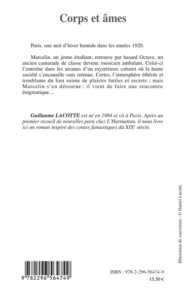 Corps et âmes, roman (9782296564749-back-cover)