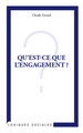 Qu'est-ce que l'engagement ? (9782296566873-front-cover)