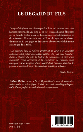 Le regard du fils, Chronique familiale (9782296568204-back-cover)