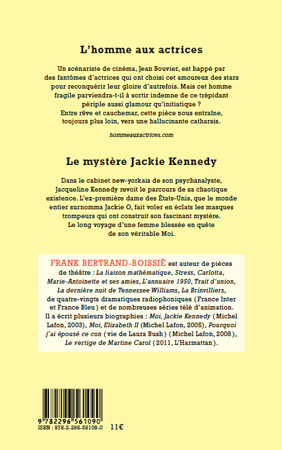 L'homme aux actrices, suivi de - Le mystère Jackie Kennedy (9782296561090-back-cover)