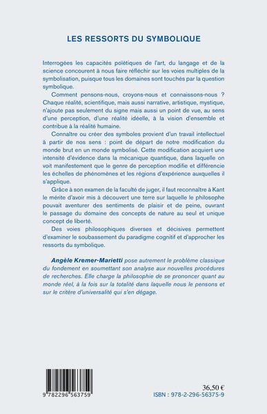 Les ressorts du symbolique (9782296563759-back-cover)