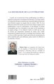 La sociologie de la littérature, Histoire, problématique, synthèse critique (9782296560857-back-cover)