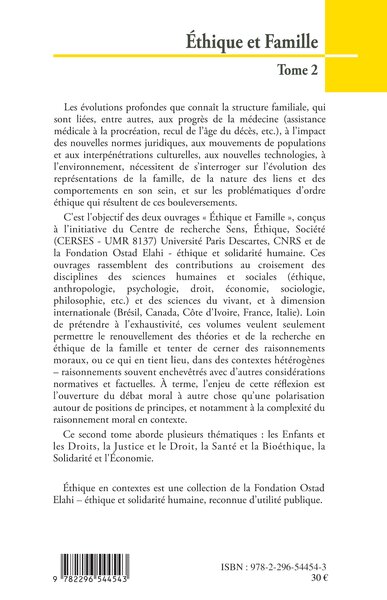 Ethique et Famille (Tome 2) (9782296544543-back-cover)