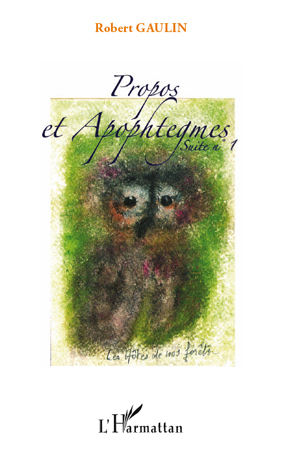 Propos et apophtegmes, Suites N°1 (9782296556805-front-cover)