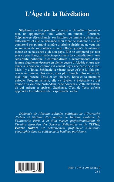 AGE DE LA REVELATION ROMAN (9782296544130-back-cover)