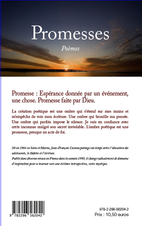 Promesses, Poèmes (9782296562042-back-cover)