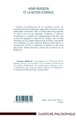 Henri Bergson et la notion d'espace (9782296550711-back-cover)