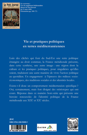 Parlements, Vie et pratiques politiques en terres méditerranéennes, (Hors-série N° 7) (9782296556591-back-cover)