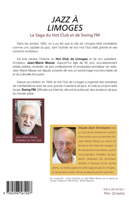 Jazz à Limoges. La Saga du Hot Club et de Swing FM (9782296561007-back-cover)