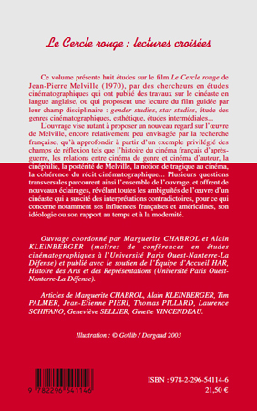 Le Cercle rouge : lectures croisées (9782296541146-back-cover)