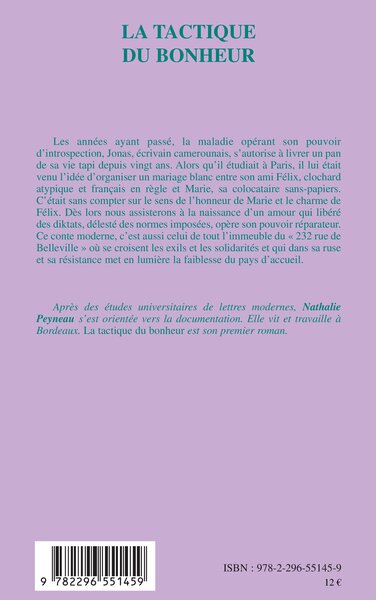 LA TACTIQUE DU BONHEUR (9782296551459-back-cover)