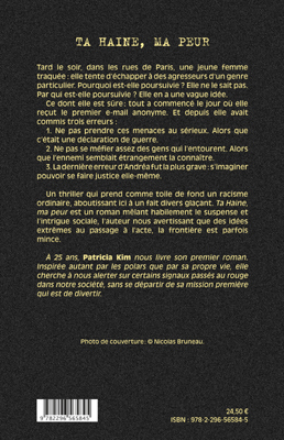 Ta haine, ma peur (9782296565845-back-cover)