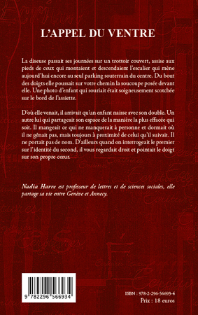 L'appel du ventre (9782296566934-back-cover)