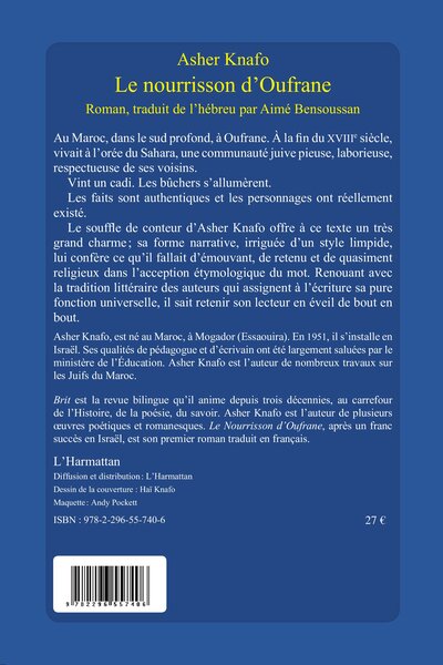 Le nourrisson d'Oufrane (9782296557406-back-cover)