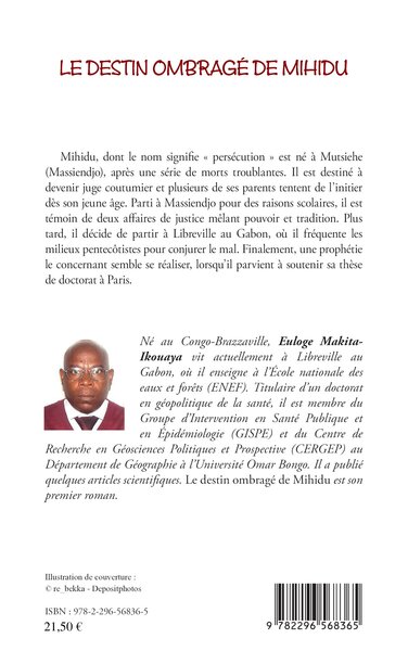 Le destin ombragé de Mihidu (9782296568365-back-cover)