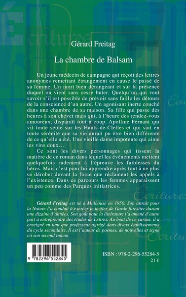 La chambre de Balsam (9782296552845-back-cover)