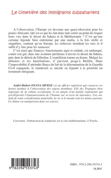 Le cimetière des immigrants subsahariens (9782296553743-back-cover)