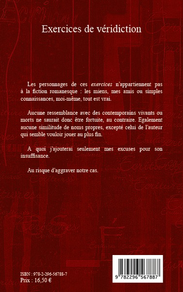 Exercices de véridiction (9782296567887-back-cover)