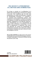 Paul Ricoeur et la problématique de la méthode dans l'herméneutique, Interpréter, comprendre et expliquer dans les théories du s (9782296567979-back-cover)
