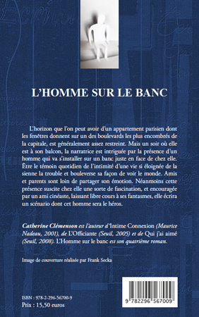 L'homme sur le banc (9782296567009-back-cover)