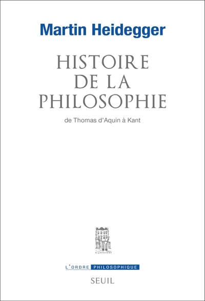 Histoire de la philosophie de Thomas d'Aquin à Kant (9782021421545-front-cover)