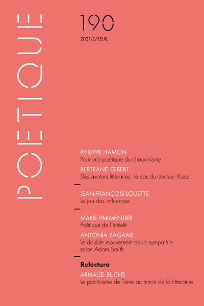 Poétique, n° 190 (9782021470161-front-cover)