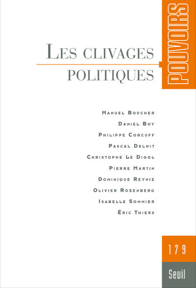 Pouvoirs, n°179. Les Clivages politiques (9782021469486-front-cover)