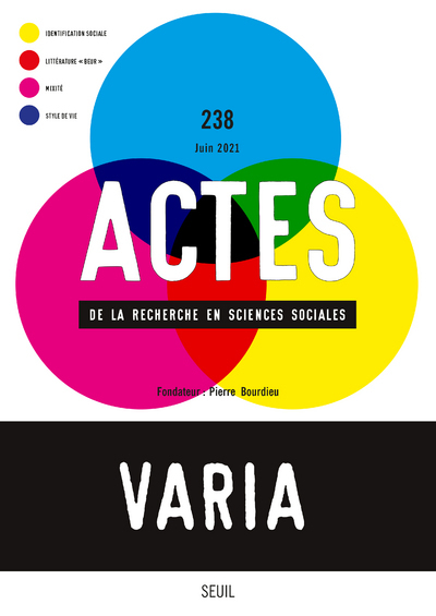 Actes de la recherche en sciences sociales, n° 238. Varia (9782021470130-front-cover)