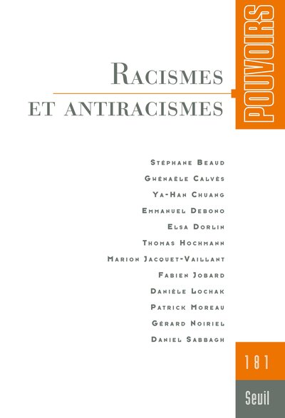Pouvoirs, n°181. Racismes et antiracismes (9782021499148-front-cover)