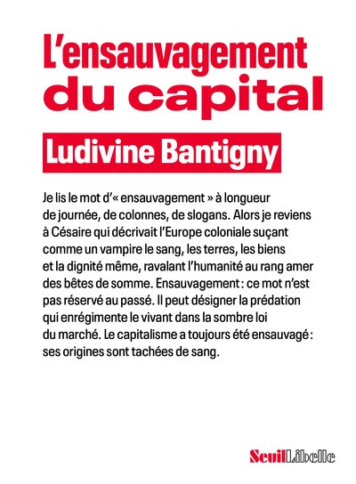 L'Ensauvagement du capital (9782021497434-front-cover)