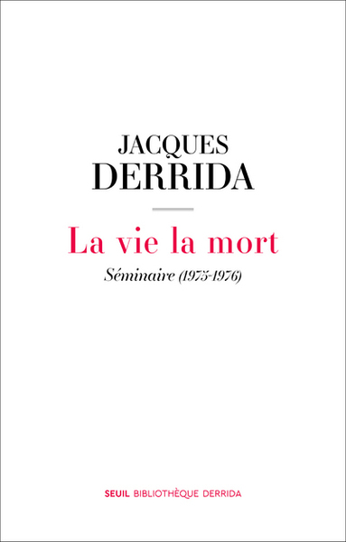 La Vie la mort, Séminaire (1975-1976) (9782021404494-front-cover)