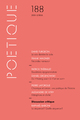 Poétique, n° 188 (9782021442564-front-cover)