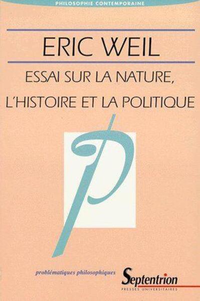 Essai sur la nature, l''histoire et la politique (9782859395940-front-cover)