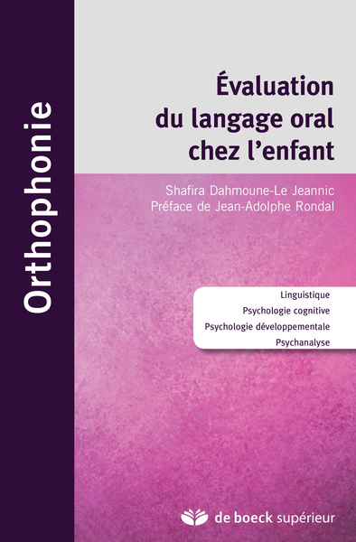 L'évaluation du langage oral chez l'enfant (9782353273270-front-cover)